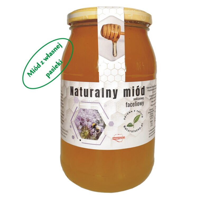 naturalszop Promocje 6 Miód nektarowy faceliowy 1,2kg rok zbioru 2024