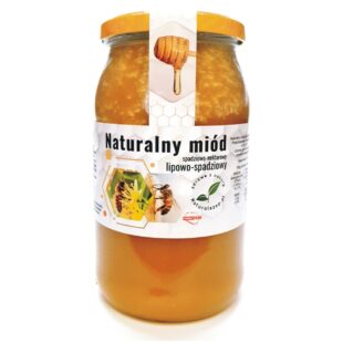 Miód nektarowy lipowo-spadziowy 1,2kg kremowany
