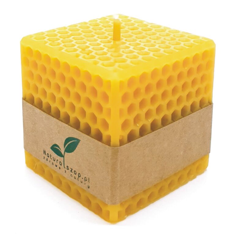 naturalszop Promocje 12 Pszczela świeca - Kostka plaster miodu
