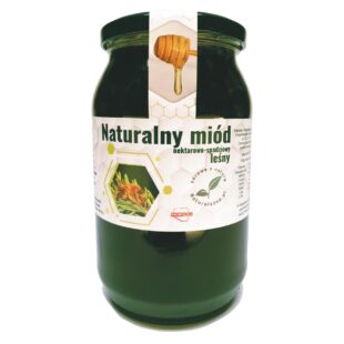 Miód leśny nektarowo-wrzosowy-spadziowy iglasty 1,2kg kremowany