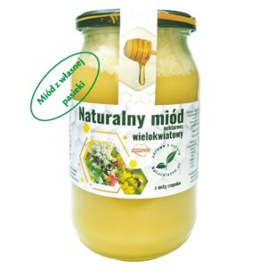 Miód nektarowy wielokwiatowy z nutą rzepaku 1,2kg rok zbioru 2024